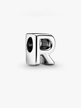 Letter R Alphabet Charm- Sterling silver